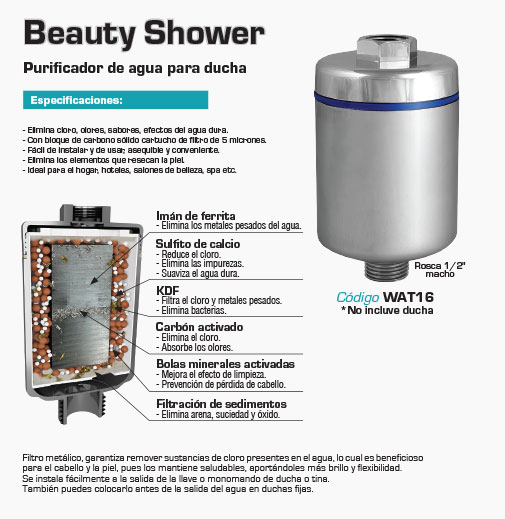 Filtro Para Ducha Beauty Shower